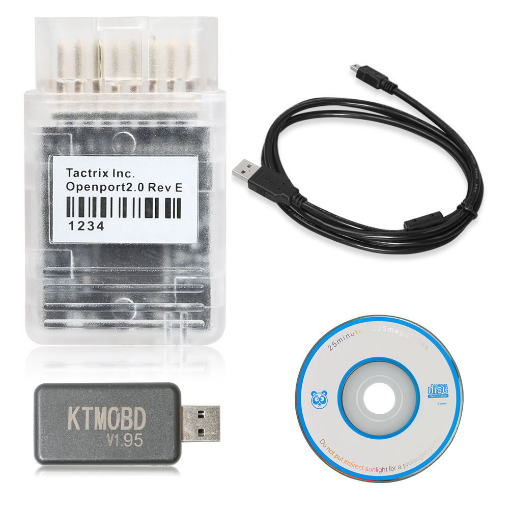 KTMOBD ECU Programmer & transmission power upgrade Tool Plug and play with Dialink J2534 cable